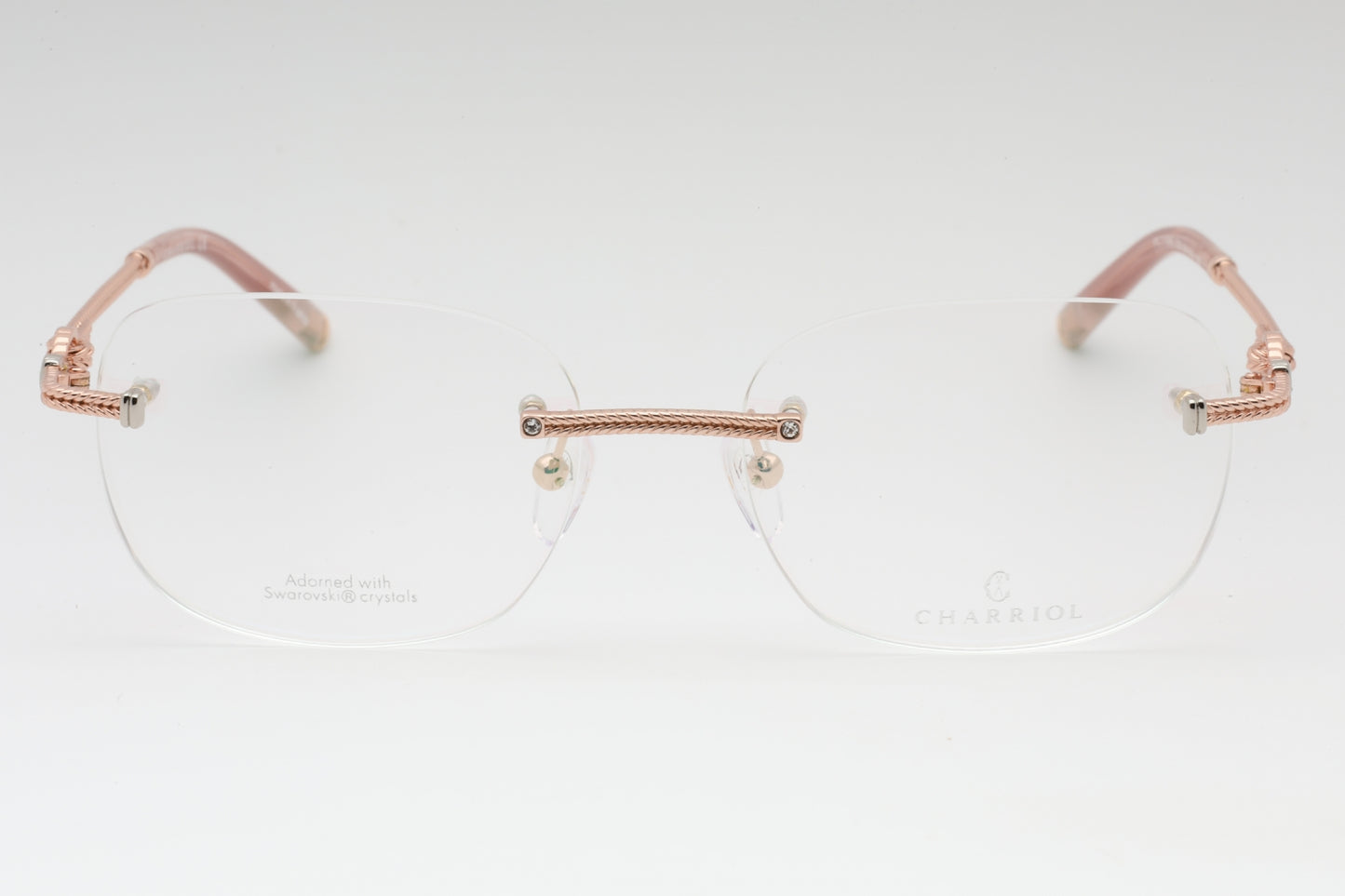Charriol 71046 C03 Sunglasses Shiny Pink Gold Size : 54