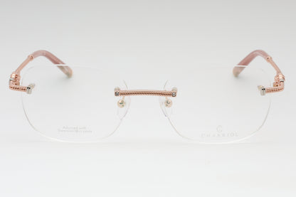 Charriol 71046 C03 Sunglasses Shiny Pink Gold Size : 54