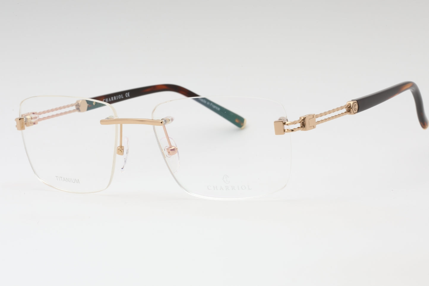 Charriol 75091 C01 Eyeglasses Shiny Gold Size : 57