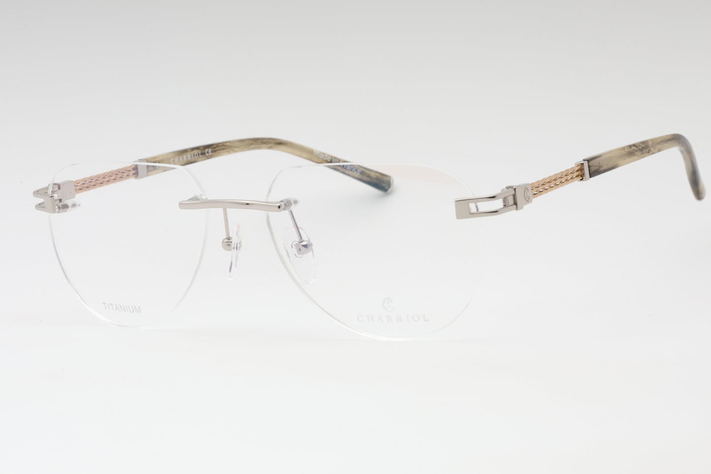 Charriol 75095 C02 Sunglasses Shiny Silver Size : 56