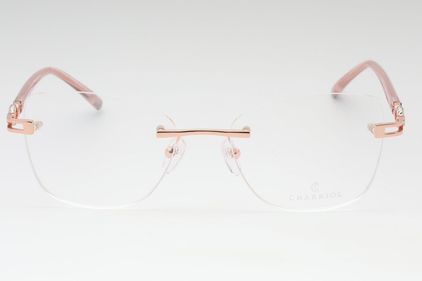 Charriol 71051 C03 Eyeglasses Shiny Pink Gold Size : 54