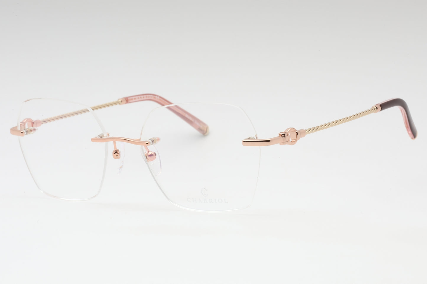 Charriol 71069 C03 Sunglasses Shiny Pink Gold Size : 54