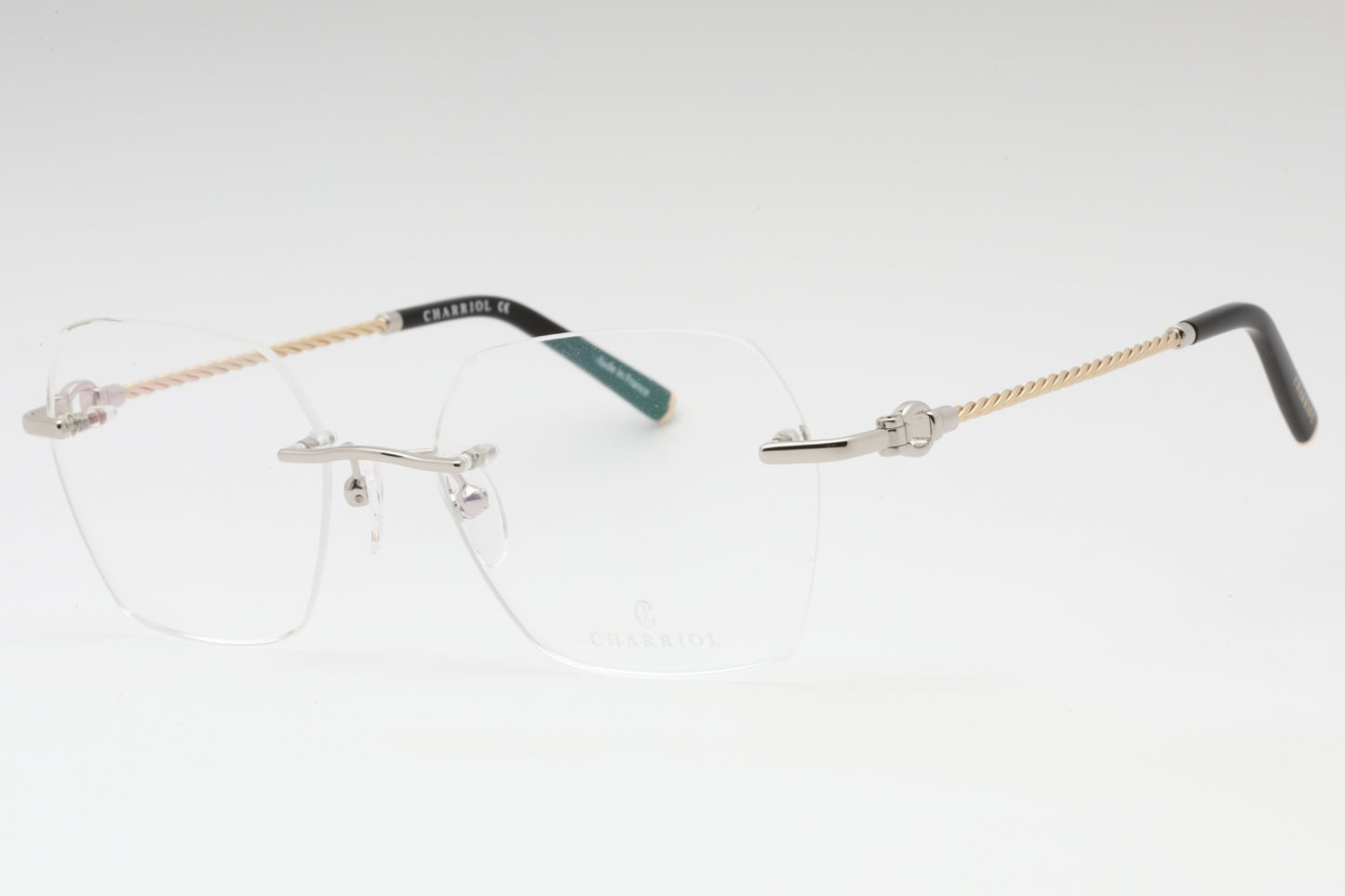 Charriol 71069 C02 Sunglasses Shiny Silver Gold Size : 54