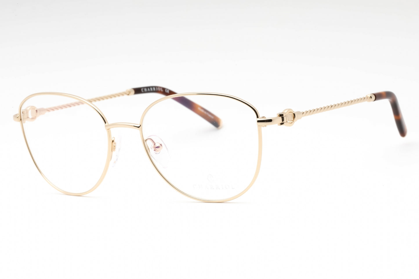 Charriol 71068 C01 Eyeglasses Shiny Gold Tortoise Size : 53