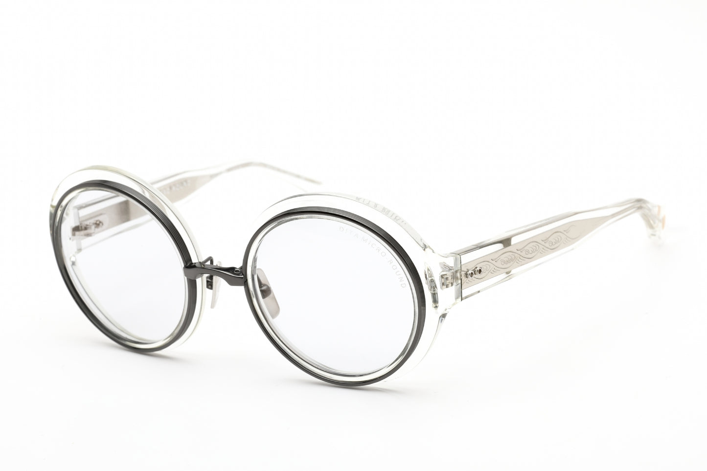 Dita Micro-Round (dts406-A-03) A03 Sunglasses Clear Size : 50