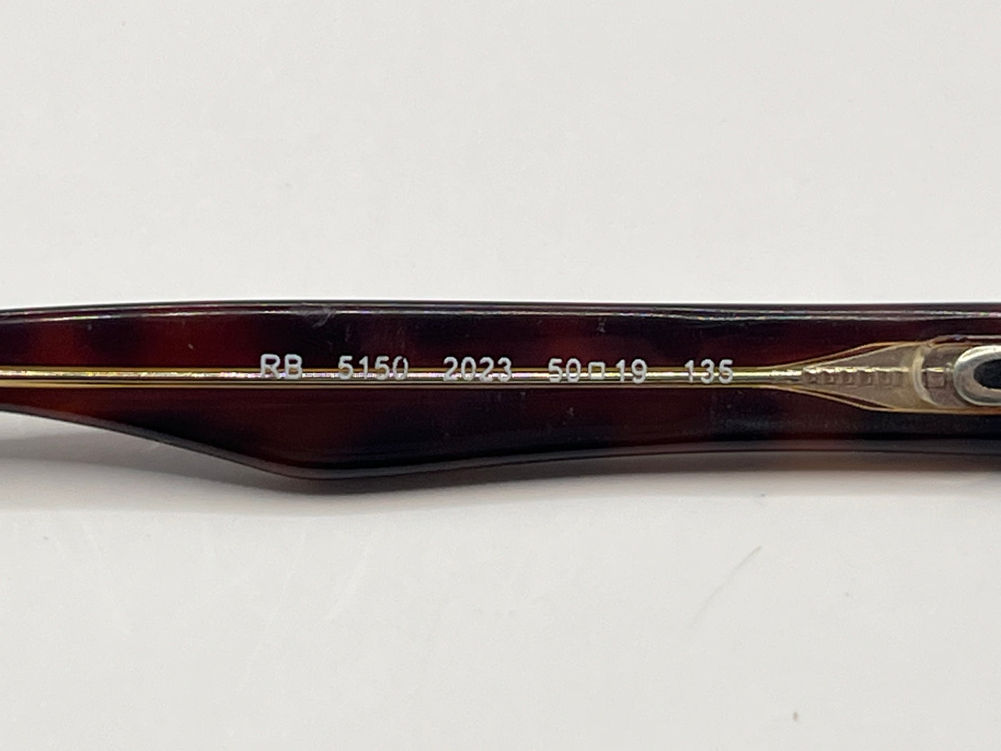 Ray Ban 5150 Left Temple Brown/red