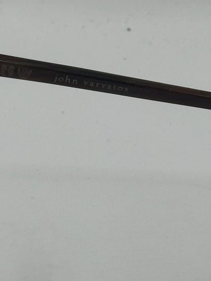John Varvatos V322 Eyeglasses in color Brownhorn