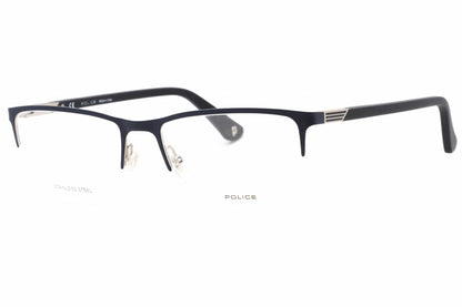Police Vpl884 502 Eyeglasses Shiny Gunmetal Size : 54