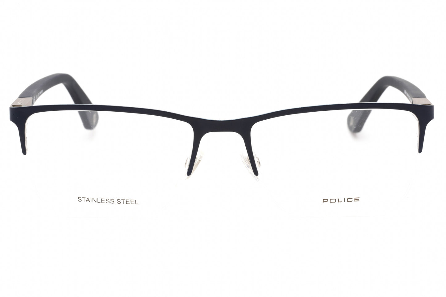 Police Vpl884 502 Eyeglasses Shiny Gunmetal Size : 54