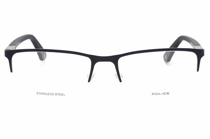 Police Vpl884 502 Eyeglasses Shiny Gunmetal Size : 54