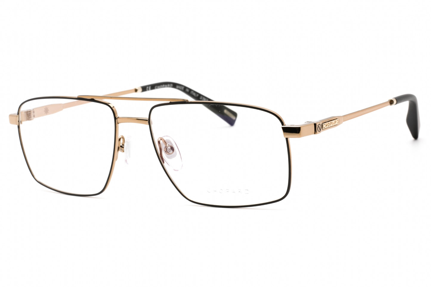 Chopard F56 8fw Eyeglasses Shiny Grey Gold Size : 57