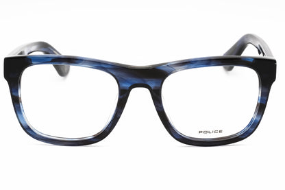 Police Vple37 6wr Sunglasses Shiny Streaked Blue Size : 52