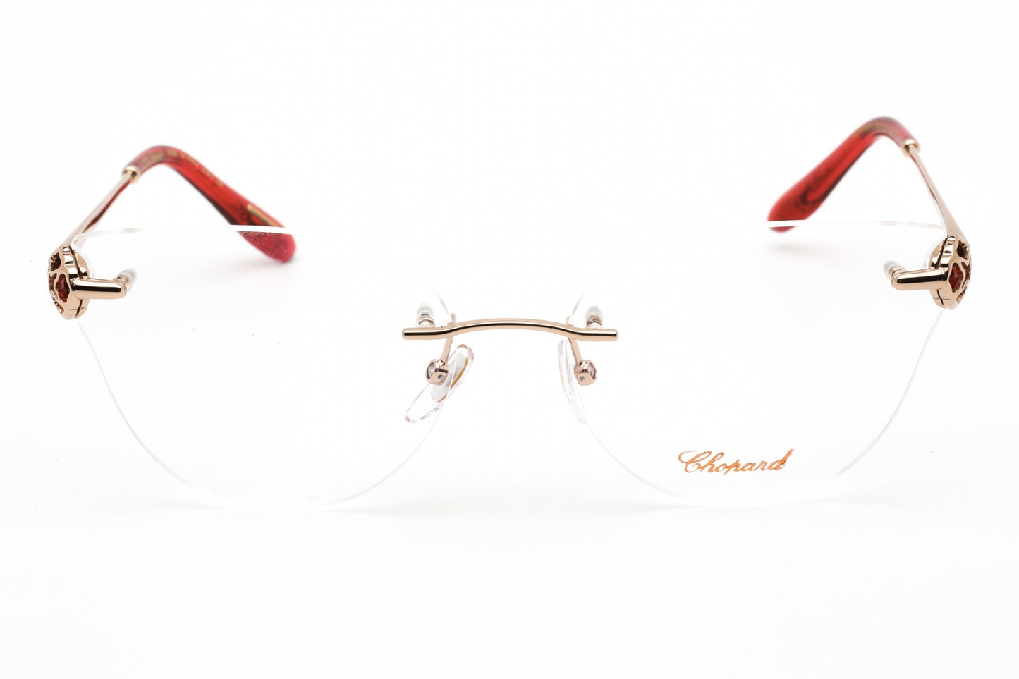 Chopard F87s 8fc Eyeglasses Shiny Copper Gold Size : 58