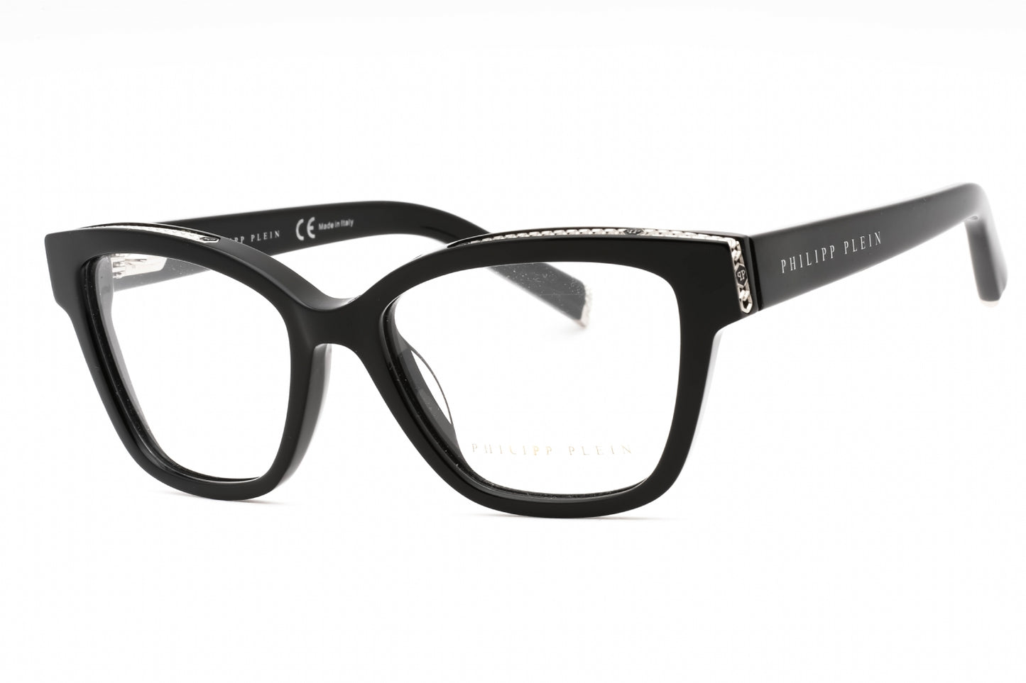 Philipp Plein 034s 700 Eyeglasses Shiny Black Size : 53