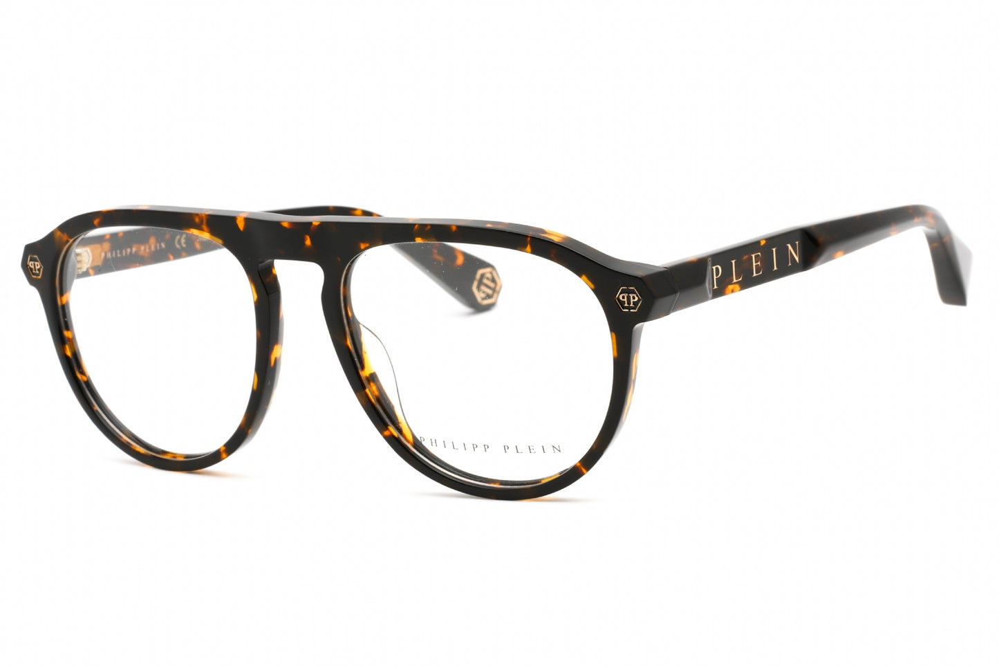 Philipp Plein 016m 1ay Eyeglasses Shiny Dark Havana Size : 54