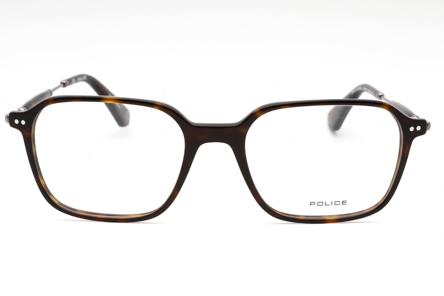 Police Vple98 722 Eyeglasses Dark Tortoise Size : 52
