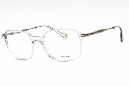 Police Vple98m 6s8 Eyeglasses Shiny Transparent Grey Size : 52