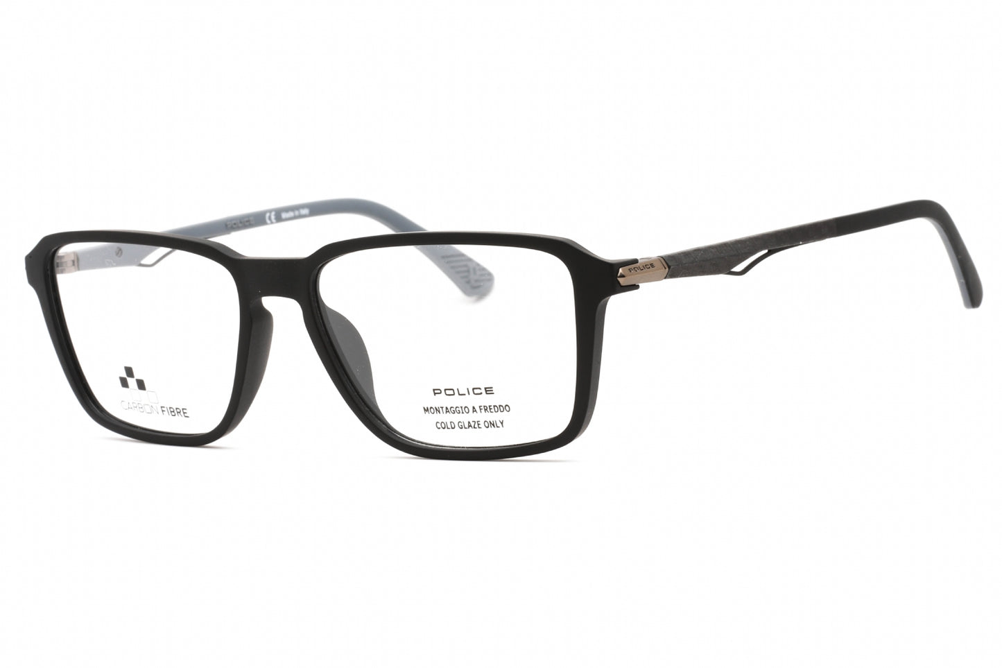 Police 05m U28 Eyeglasses Semi Matte Black Size : 54