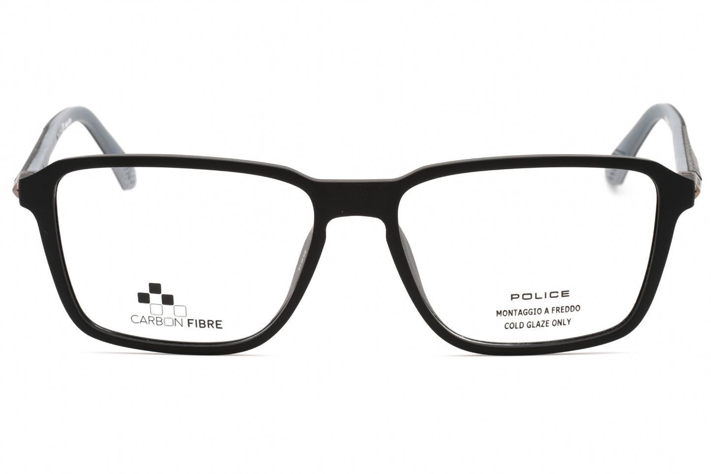 Police 05m U28 Eyeglasses Semi Matte Black Size : 54