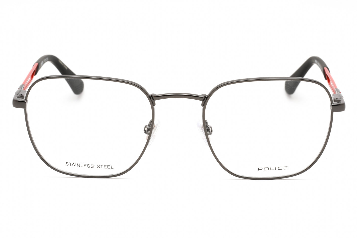 Police 08 568 Eyeglasses Shiny Gunmetal Size : 52