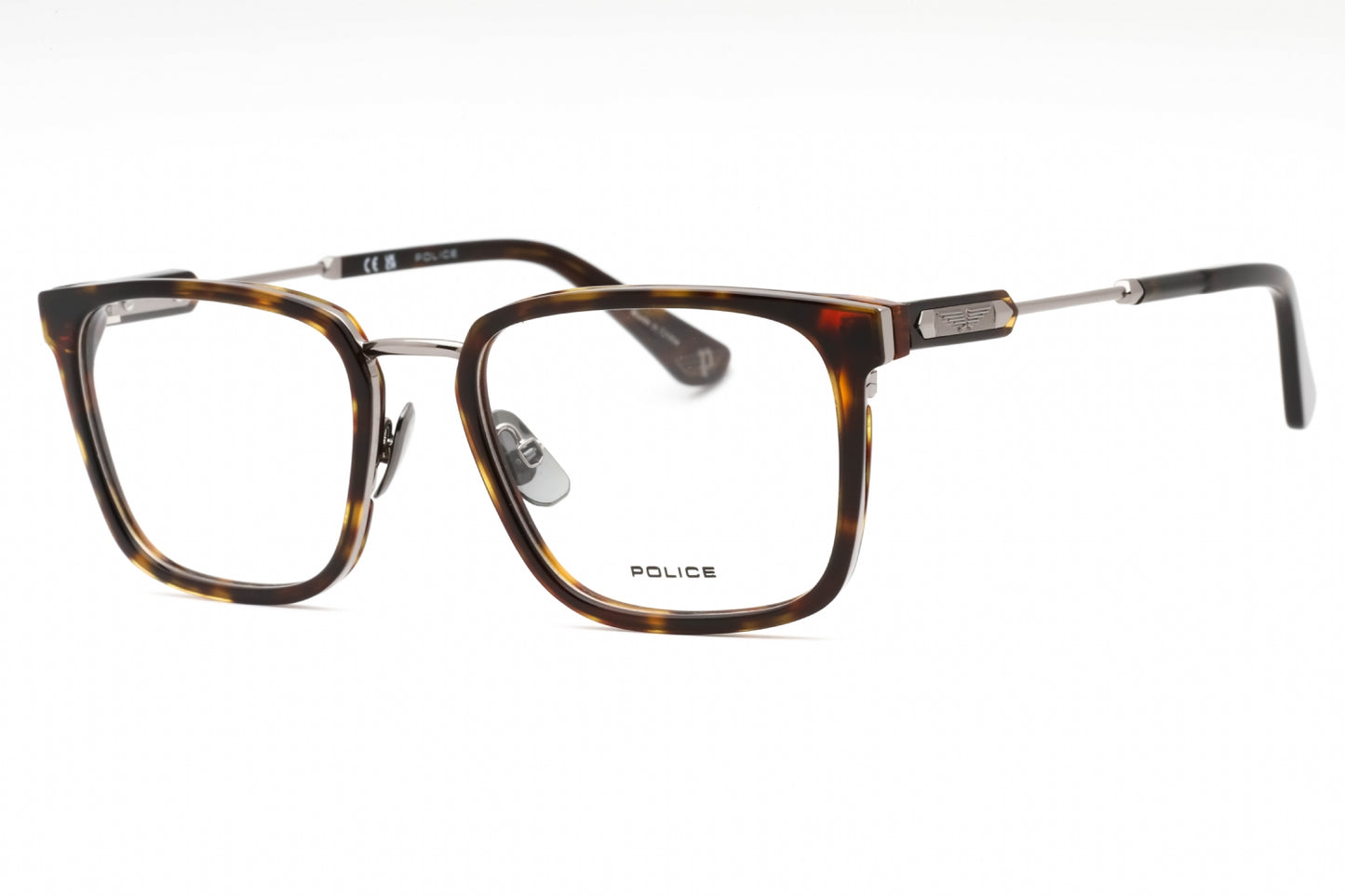 Police 09 509 Eyeglasses Ruthenium Tortoise Size : 53