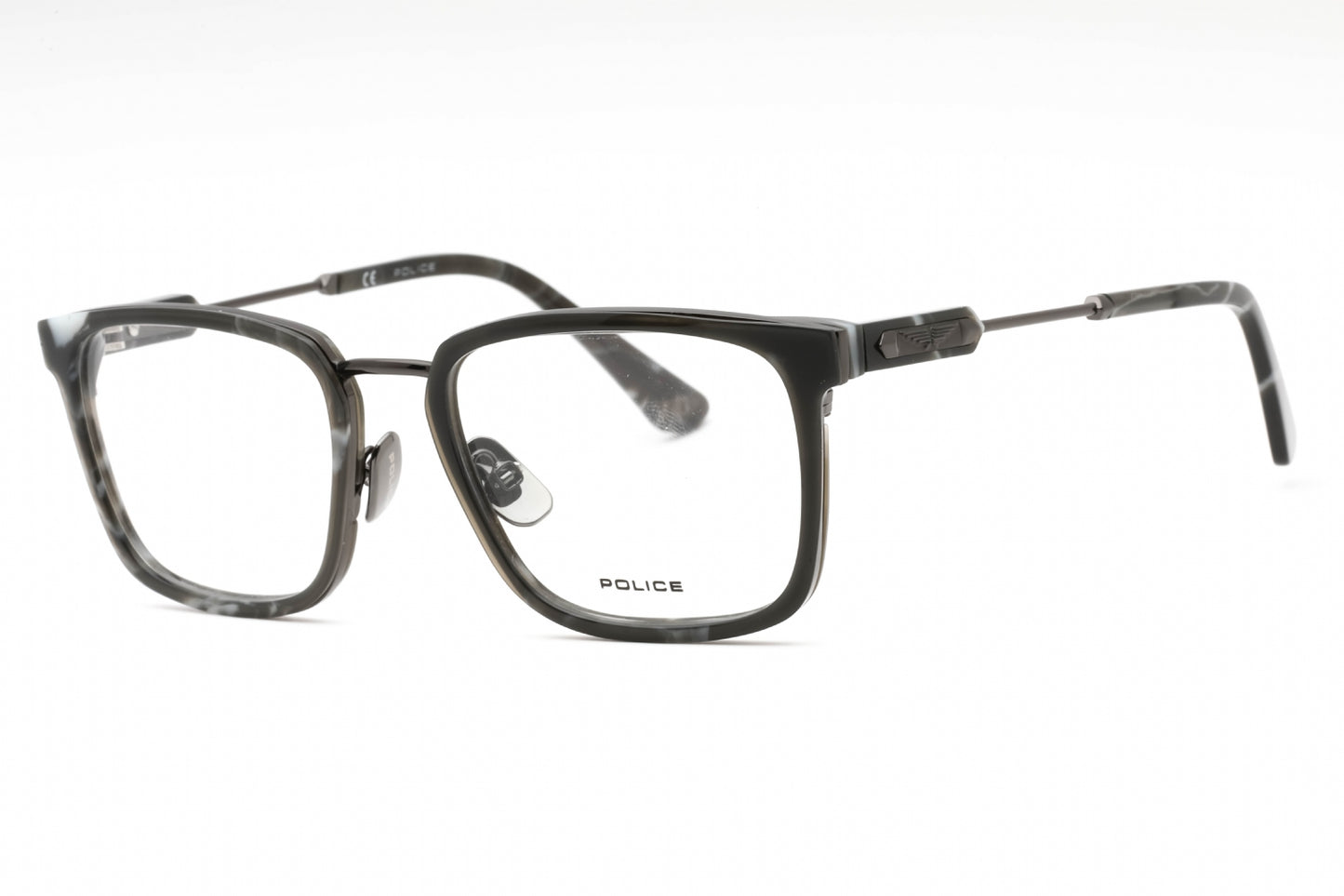Police 09 568 Eyeglasses Grey Tortoise Size : 53