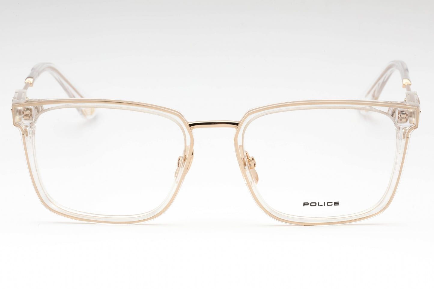 Police 09 300y Eyeglasses Clear On Gold Size : 53