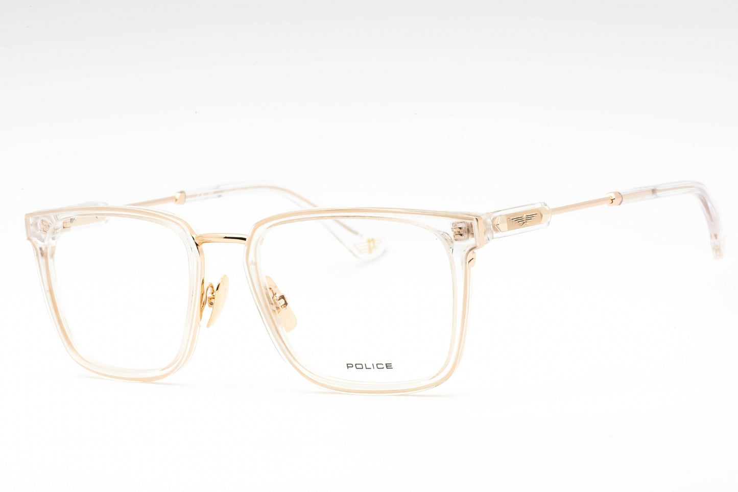 Police 09m 300y Eyeglasses Shiny Rose Gold Size : 53
