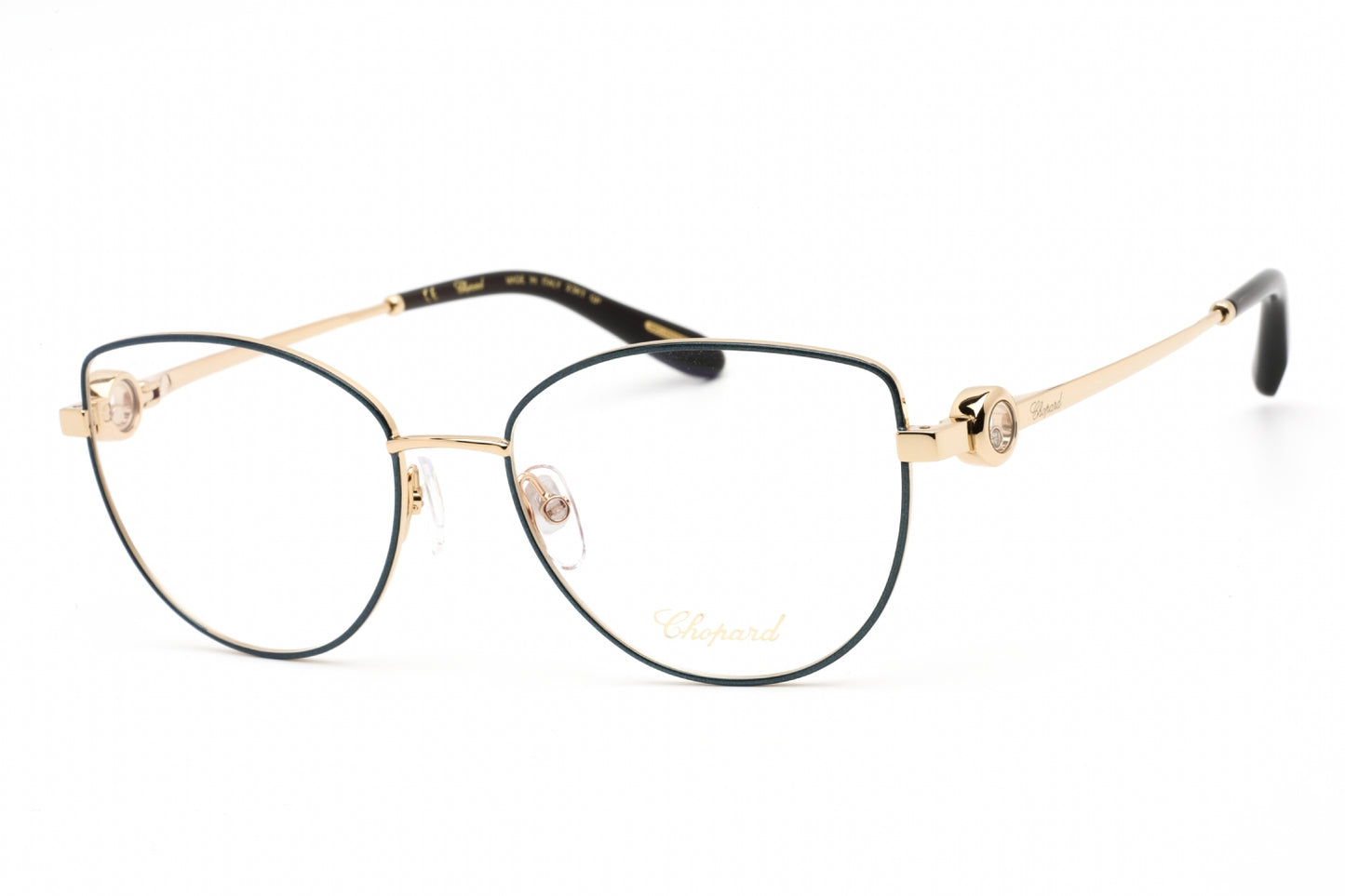 Chopard G02s 354 Eyeglasses Sh.rose Gold With Blue Parts Size : 53