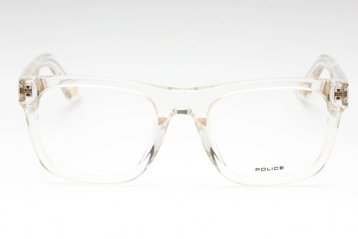Police Vple37 880 Eyeglasses Transparent Size : 52