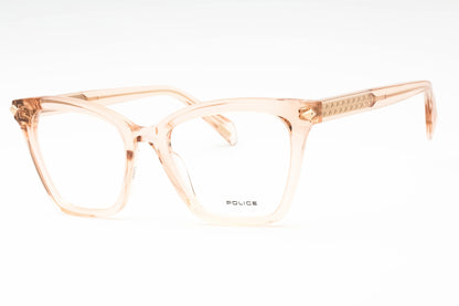 Police 29m 9tu Eyeglasses Shiny Transparent Peach Size : 51