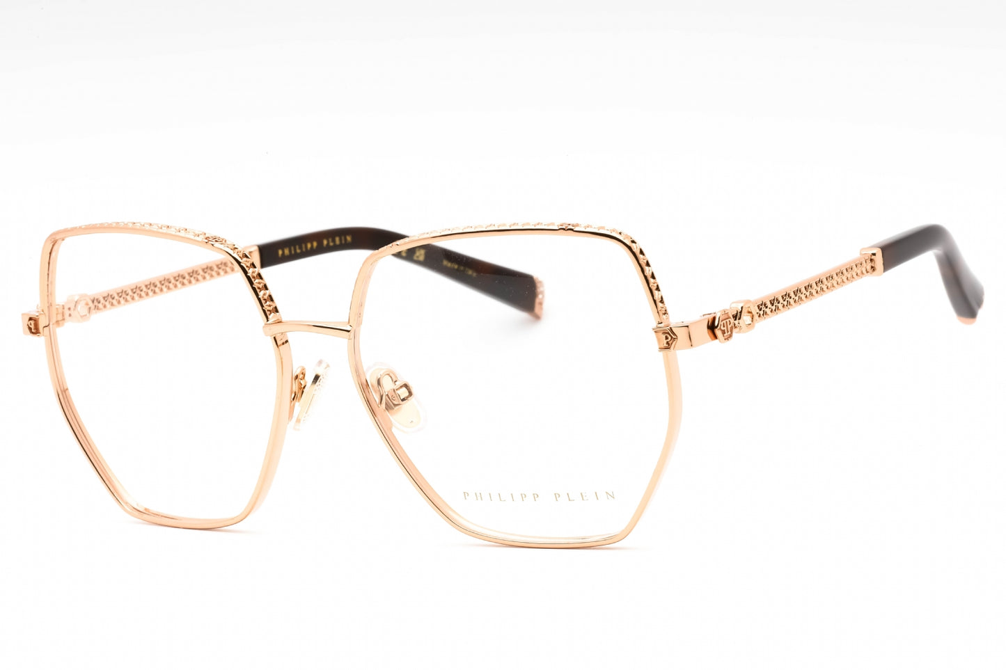 Philipp Plein 054s 8fc Eyeglasses Shiny Copper Gold Size : 57
