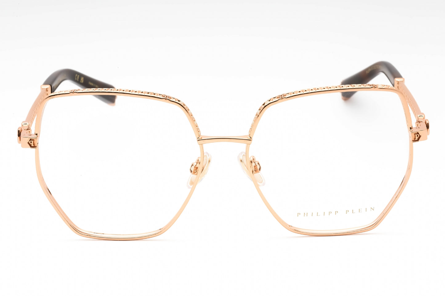Philipp Plein 054s 8fc Eyeglasses Shiny Copper Gold Size : 57