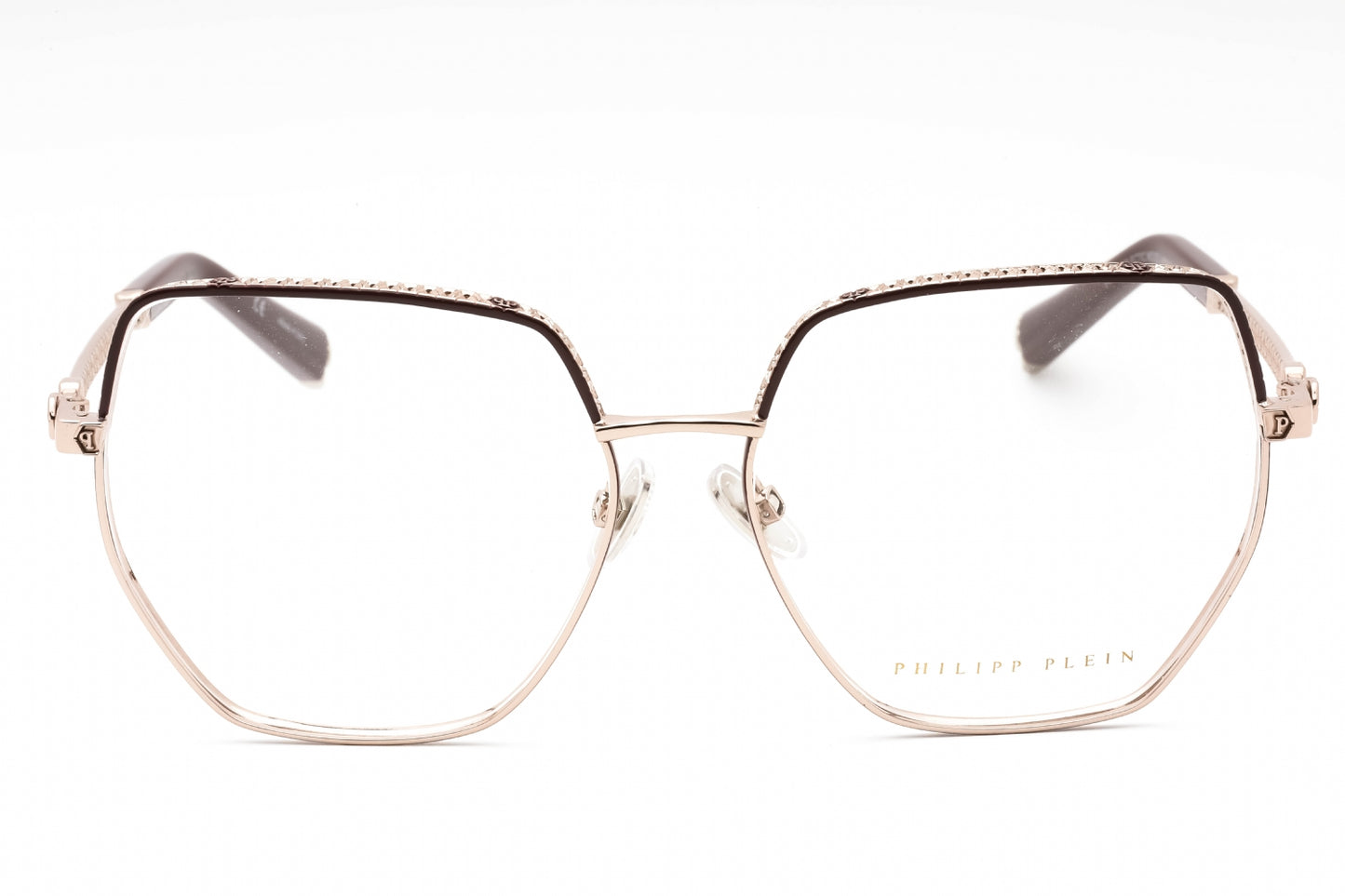Philipp Plein 054s K99 Eyeglasses Shiny Red Gold Size : 57