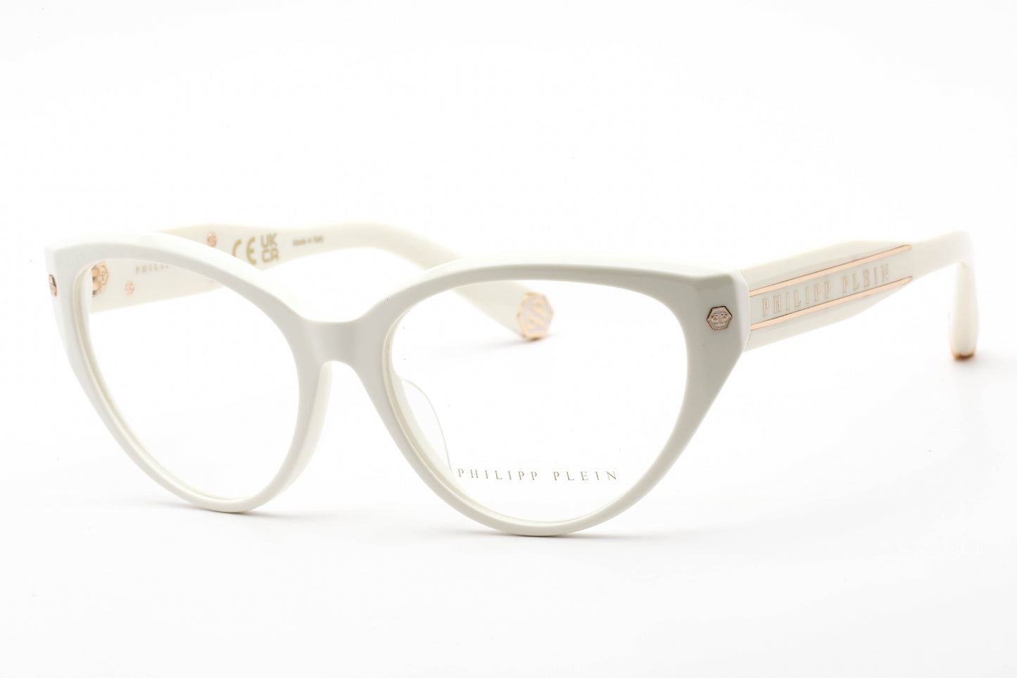 Philipp Plein 052m 3gf Eyeglasses Shiny Cream Size : 54