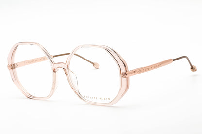 Philipp Plein 053s 9ah Eyeglasses Shiny Transparent Pink Size : 56