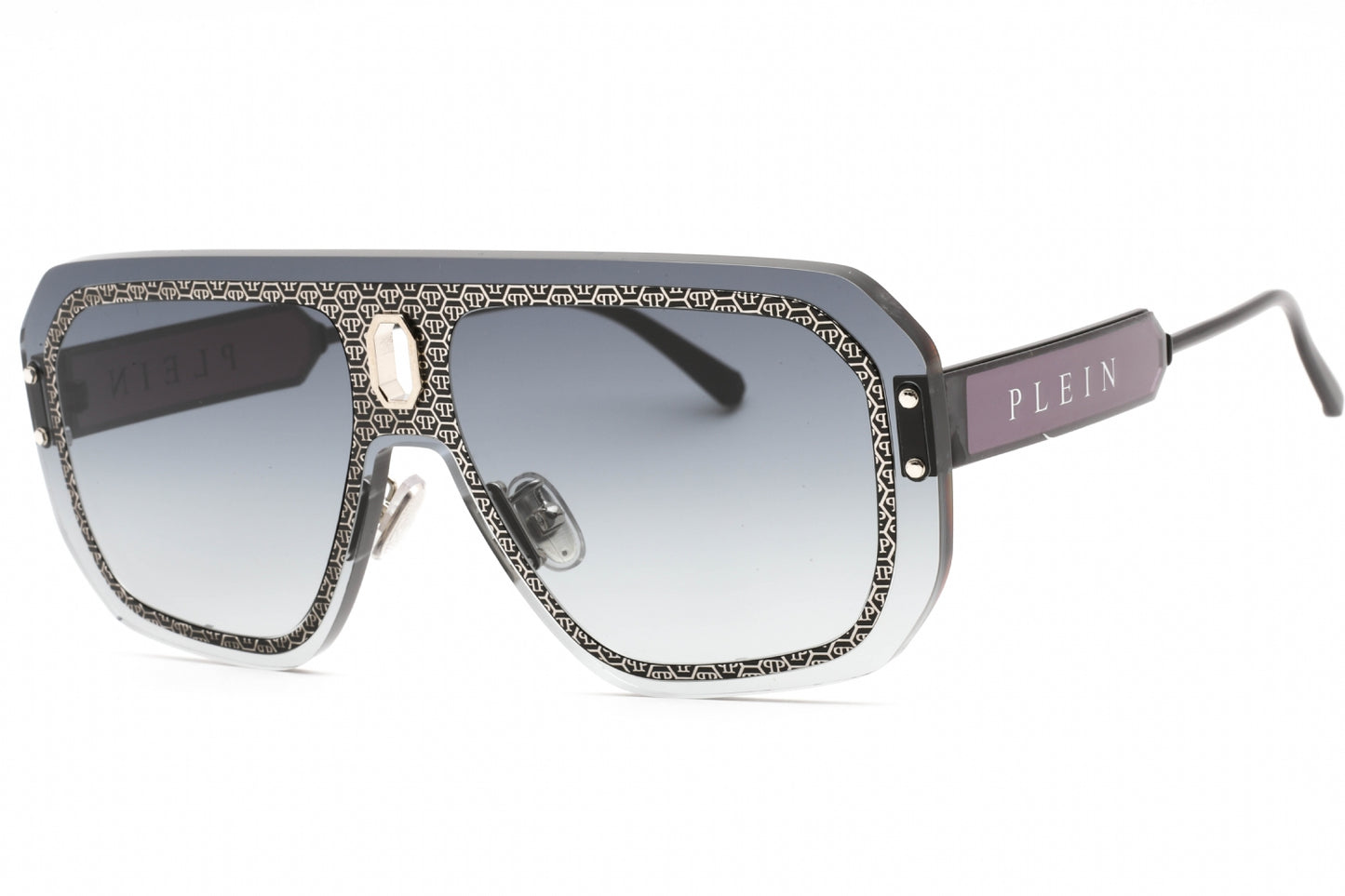 Philipp Plein 050 541 Sunglasses Semi-Gloss Black Size : 99