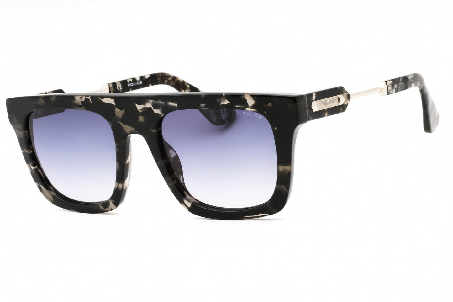 Police 71 3kuy Sunglasses Black Grey Havana Size : 53