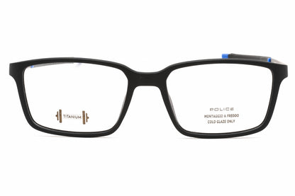 Police 85m U28 Eyeglasses Semi Matte Black Size : 54