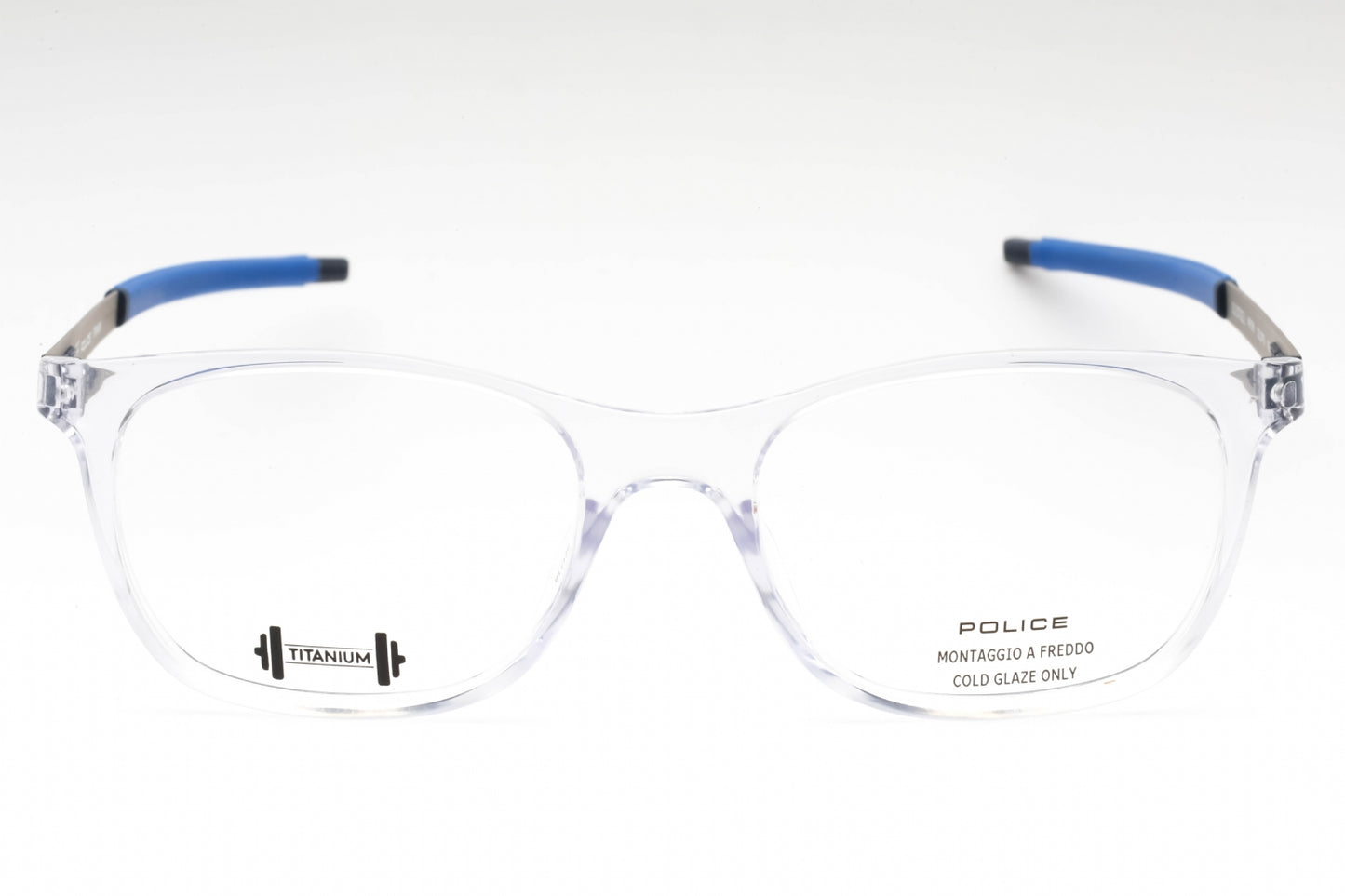Police 86 P79 Eyeglasses Transparent Size : 52