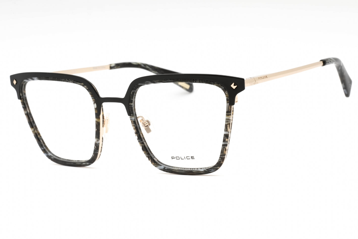 Police 25 301 Eyeglasses Striped Black Size : 51
