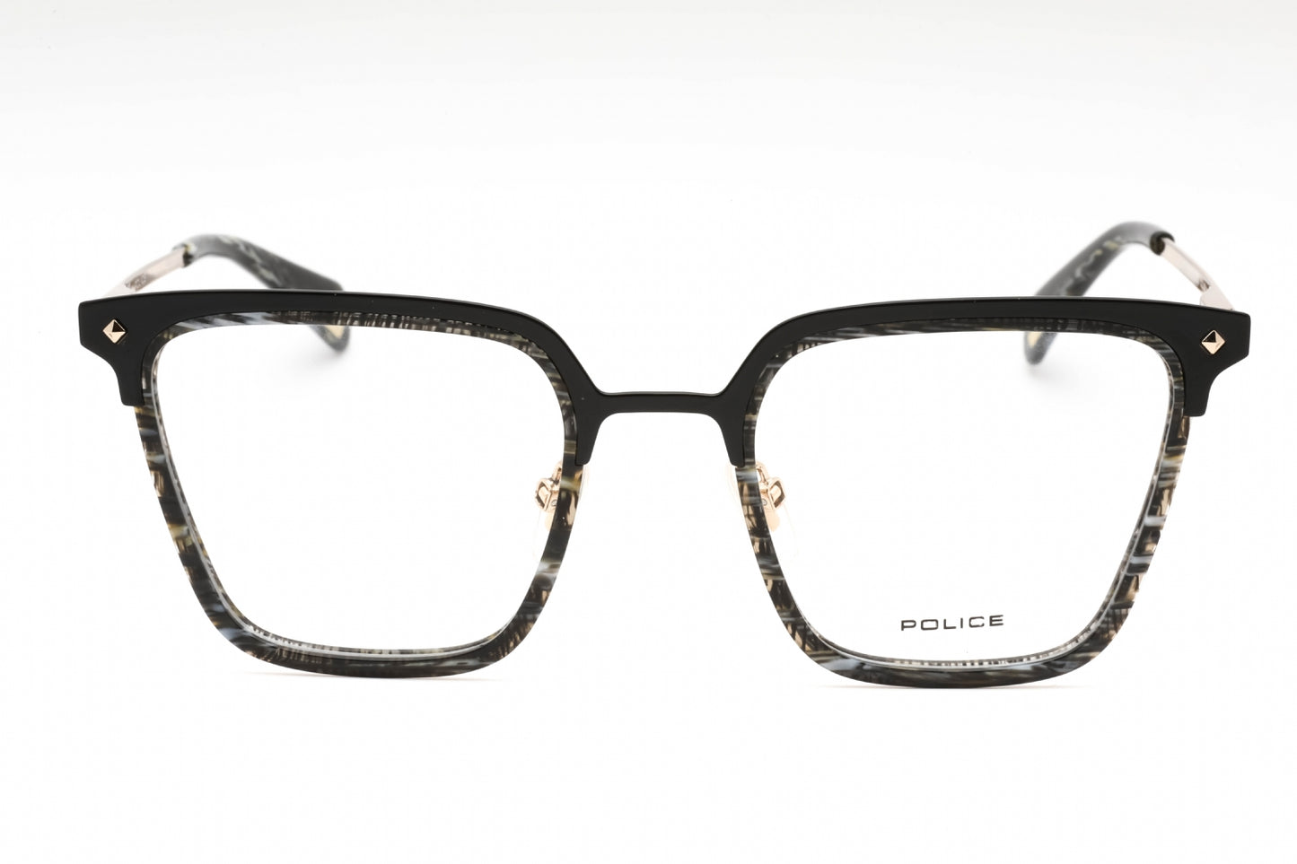 Police 25 301 Eyeglasses Striped Black Size : 51
