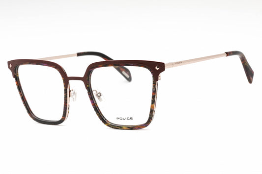 Police 25 K99 Eyeglasses Striped Brown Size : 51