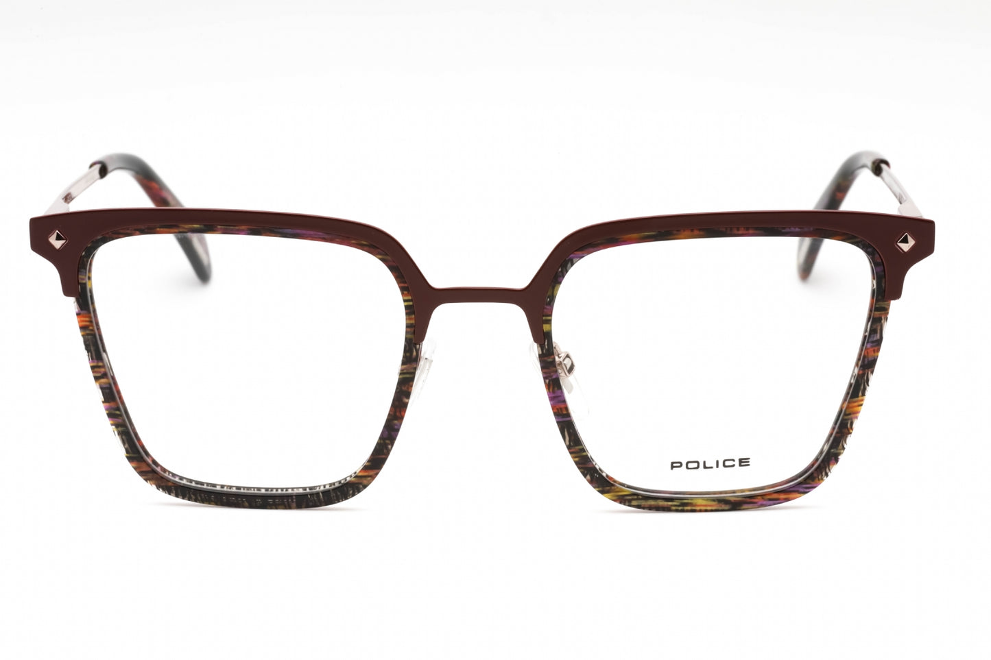 Police 25 K99 Eyeglasses Striped Brown Size : 51