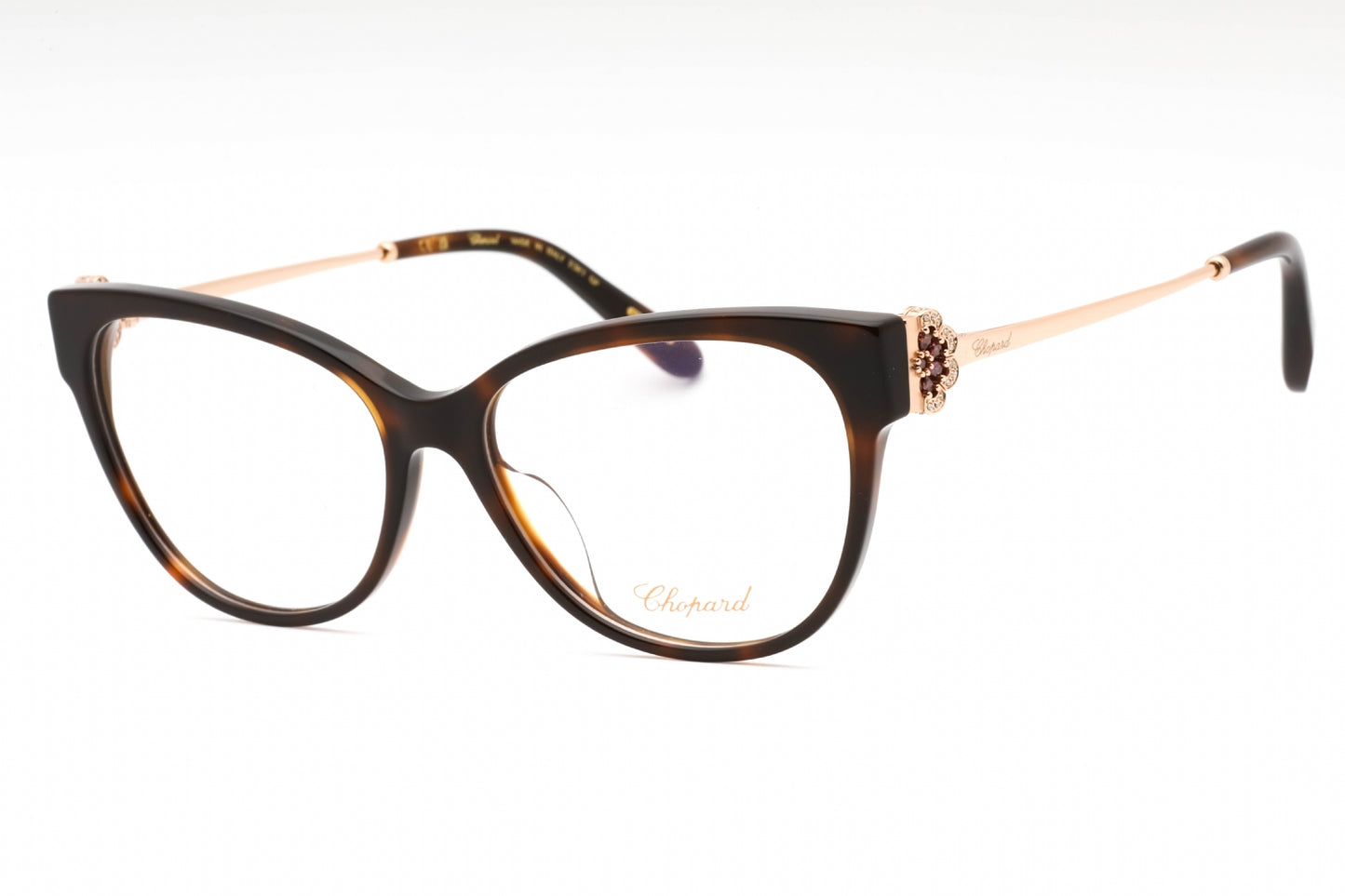 Chopard 325s 1ay Eyeglasses Shiny Dark Tortoise Size : 55