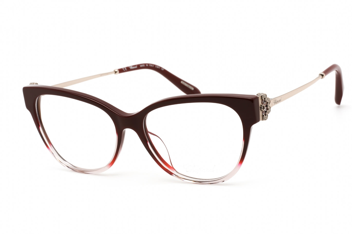 Chopard 325s Aq8 Eyeglasses Shiny Red Grad.light Pink Size : 55