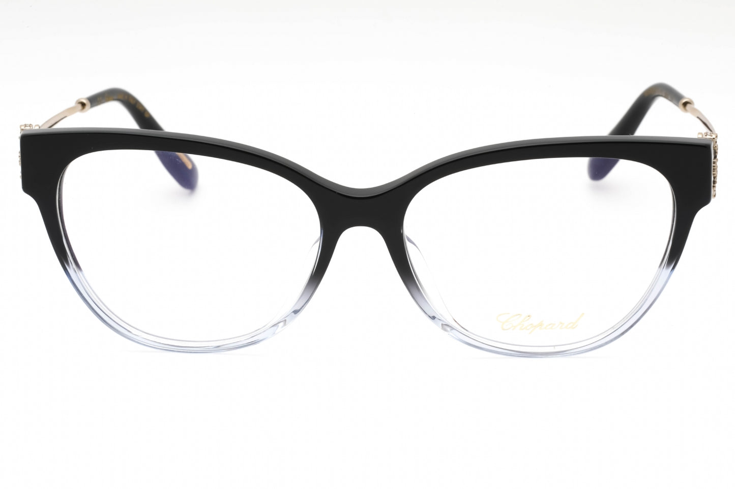 Chopard 325s N91 Eyeglasses Gradient Transparent Blue Black Size : 55