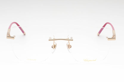 Chopard G25m 300y Eyeglasses Shiny Rose Gold Size : 56