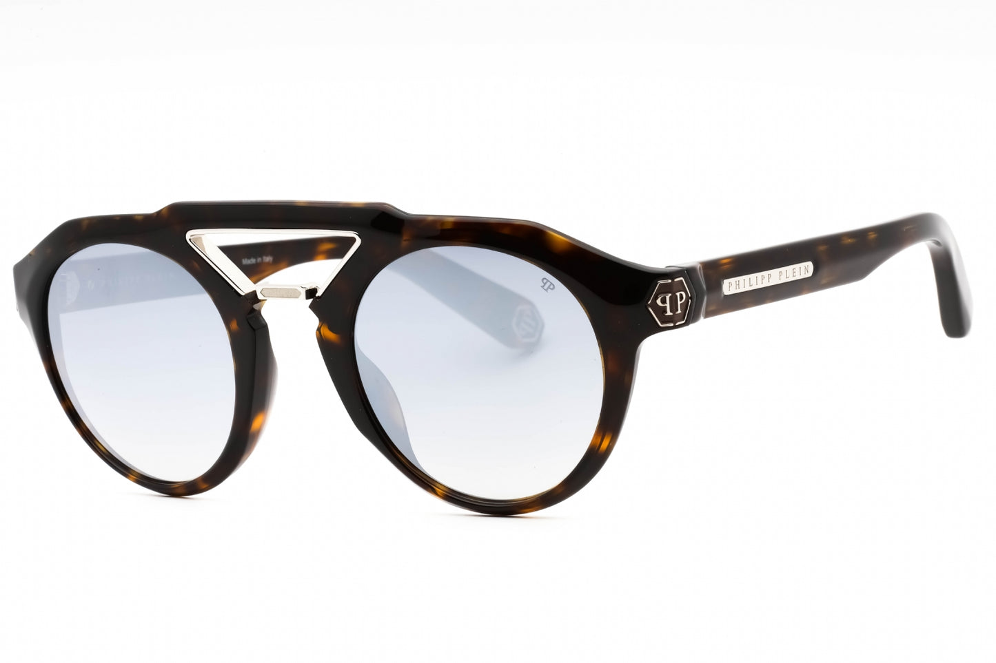 Philipp Plein 045m 722x Sunglasses Shiny Dark Havana Size : 50