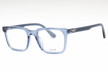 Police 76 Agq Eyeglasses Transparent Blue Size : 51